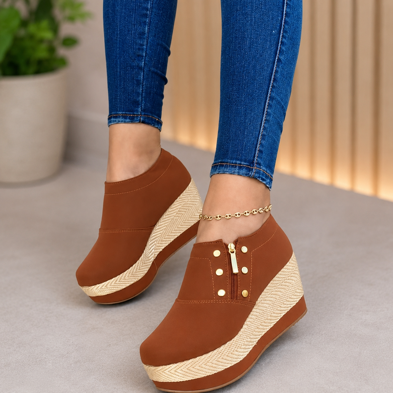 BOTINES SUELA ALTA, SIÉNTETE INCREÍBLE, CAMINA CON ELEGANCIA