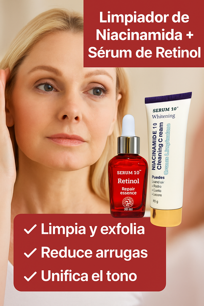 KIT ANTIEDAD RETINOL + NIACINAMIDA