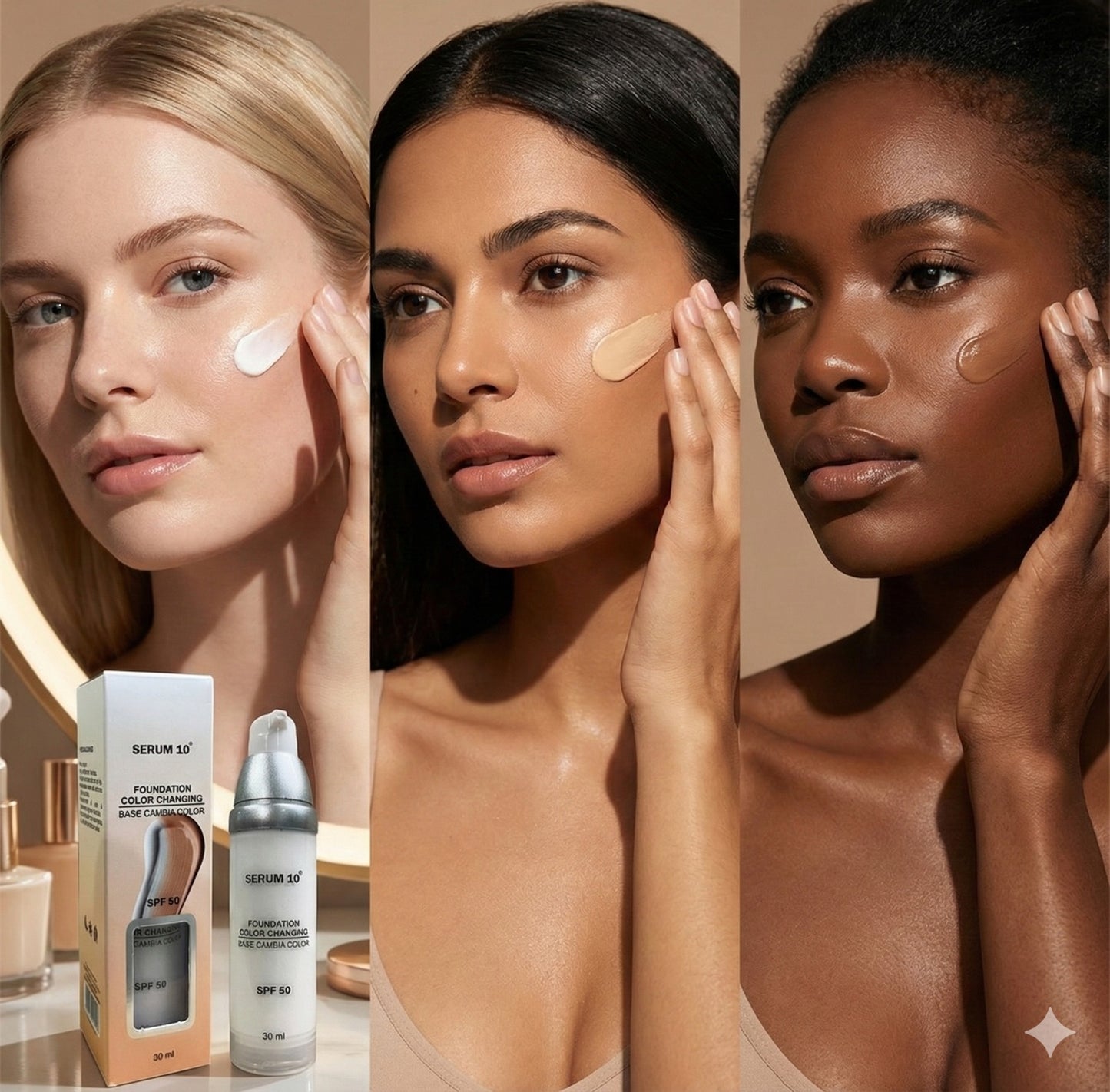 BASE MAGICA SERUM 10, CON PROTECTOR SOLAR SPF50