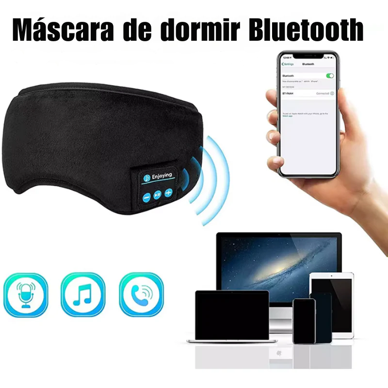 Antifaz Ajustable Para Dormir Bluetooth