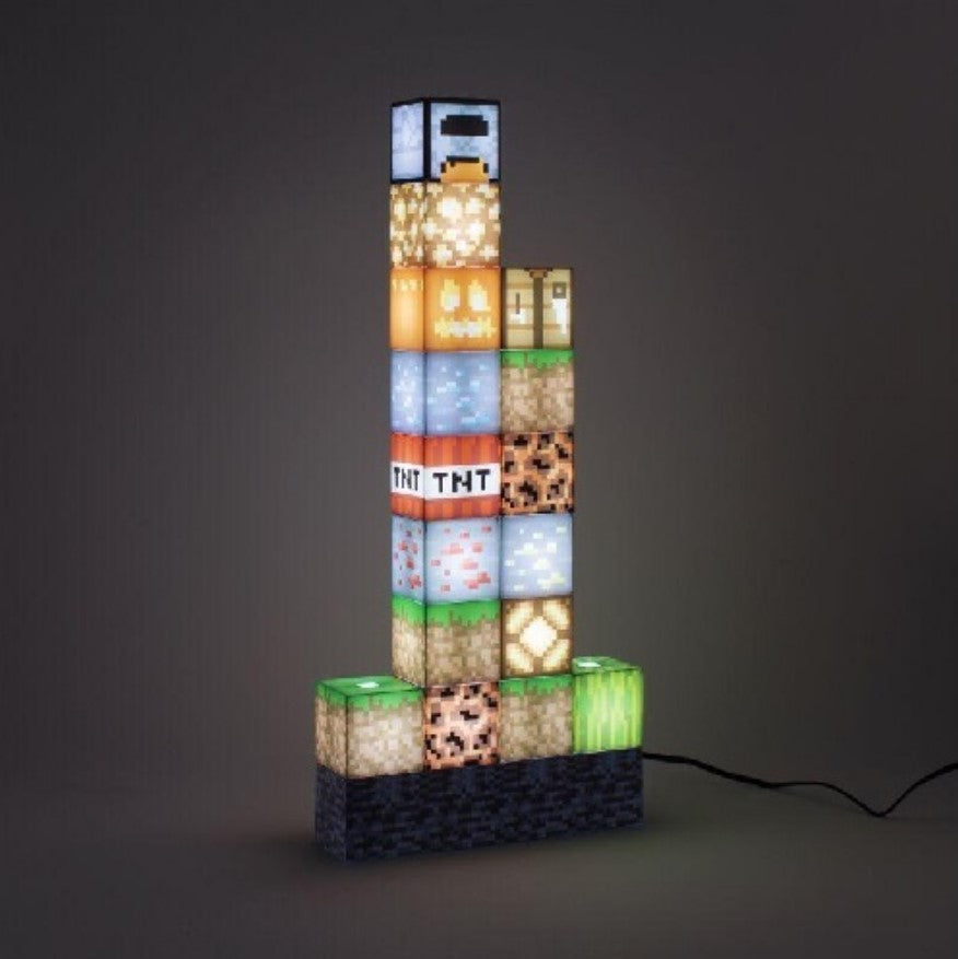 LAMPARA DE BLOQUES MINECRAFT