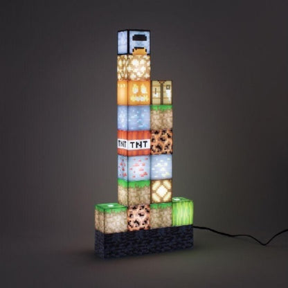 LAMPARA DE BLOQUES MINECRAFT